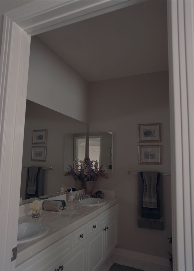 Daylight System Installation in Bathroom - Before