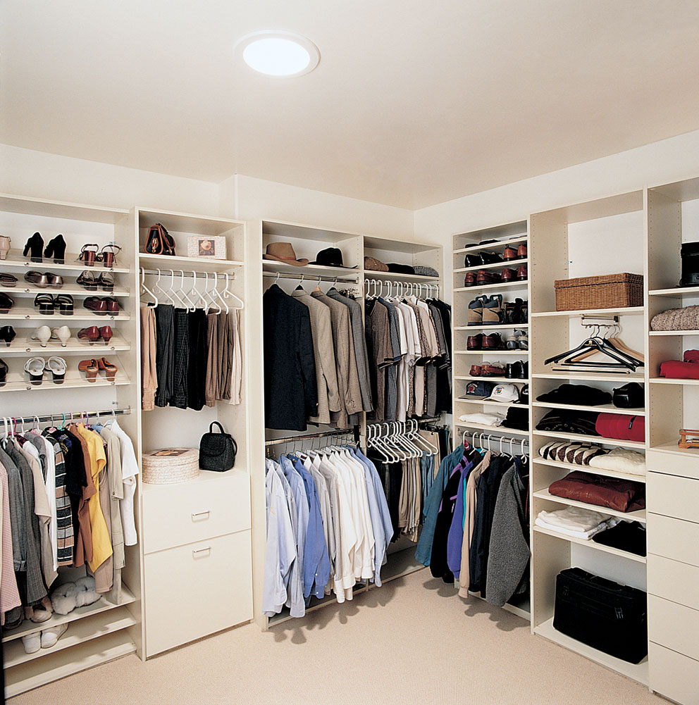 Closet After Sun Tunnel Installation